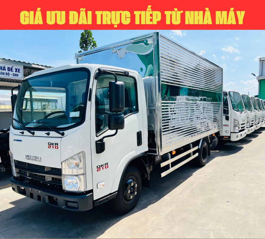 XE TẢI ISUZU 1.9 TẤN THÙNG KÍN QKR210